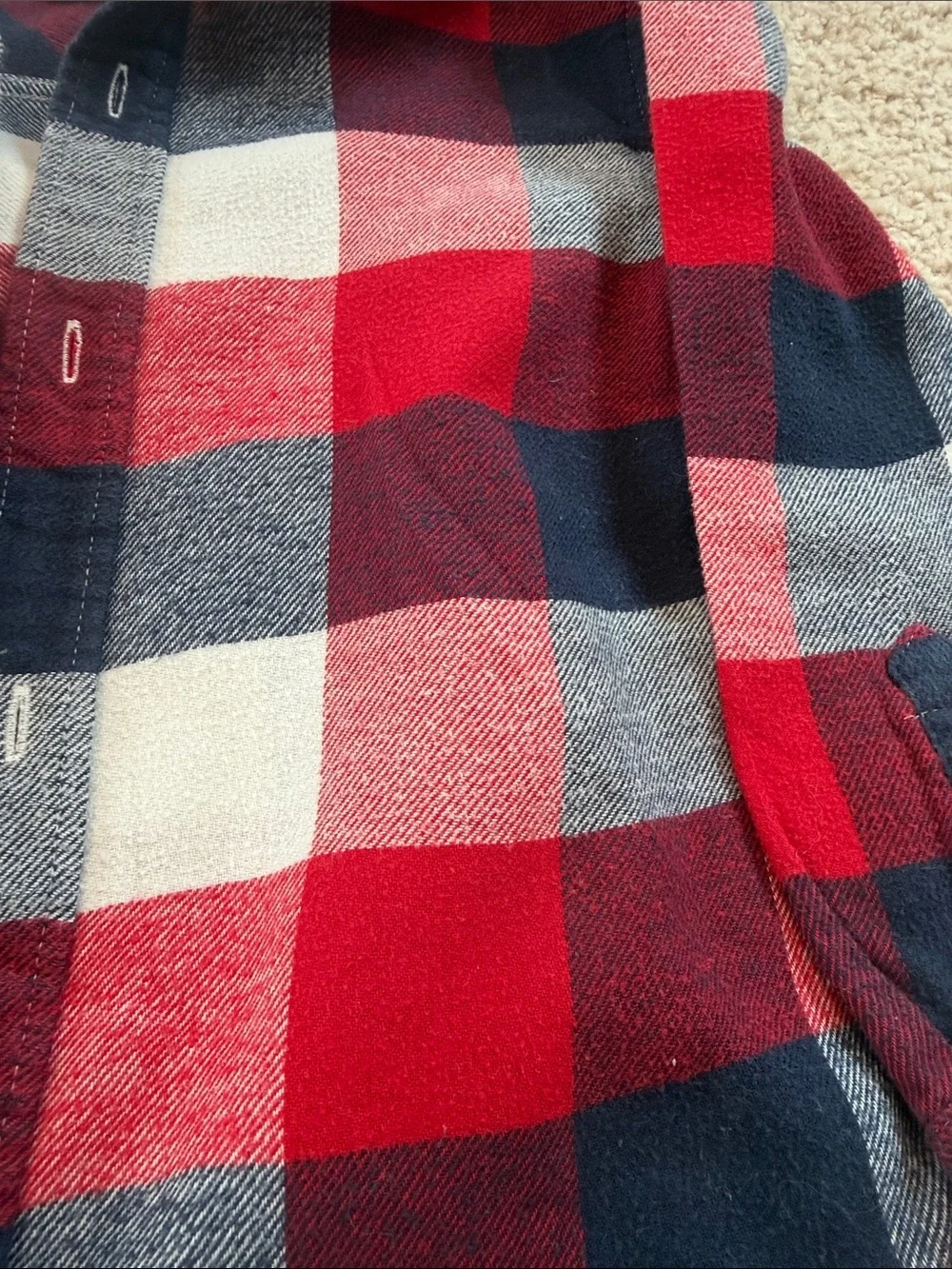 OshKosh and Jumping Beans -Blue and Red Plaid Button-Down Shirts Bundle for Kids
